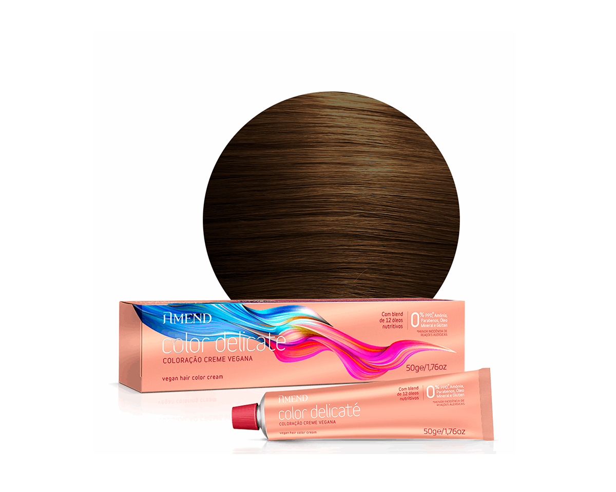 Amend Color Delicaté 5.3 Castanho Claro Dourado - 50g