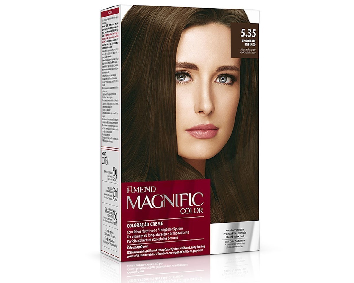 Coloração Creme 5.35 Chocolate Intenso Magnific Color Amend – Kit