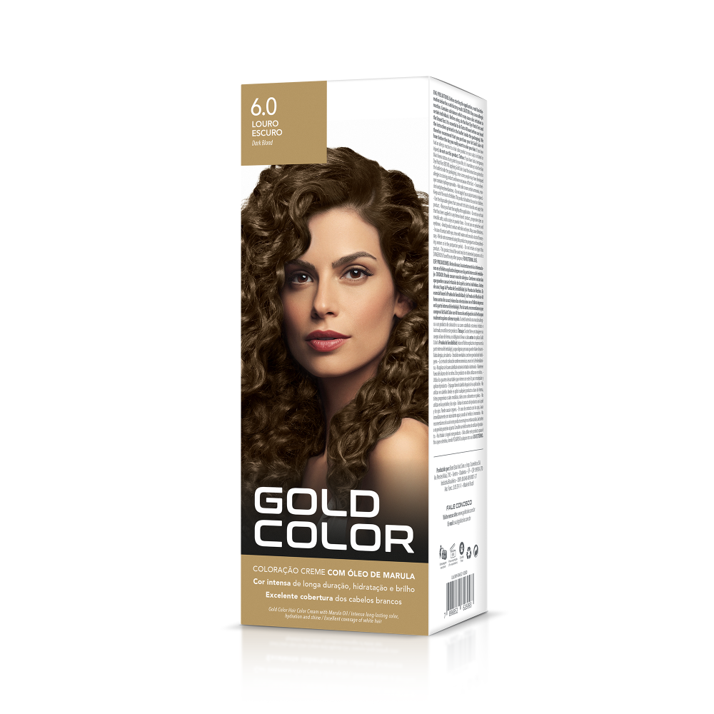 COLORAÇÃO CREME 6.0 LOURO CLARO GOLD COLOR