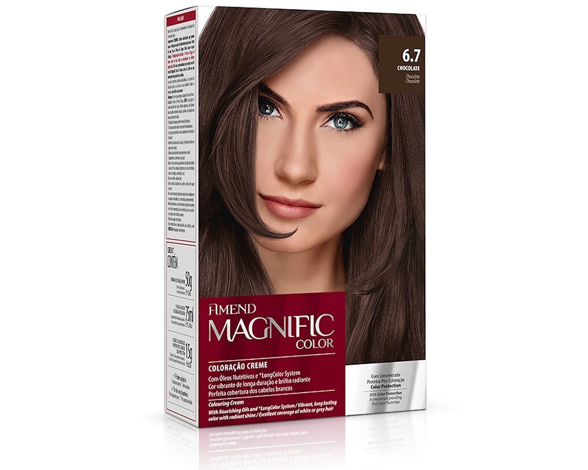 Coloração Creme 6.7 Chocolate Magnific Color Amend – Kit