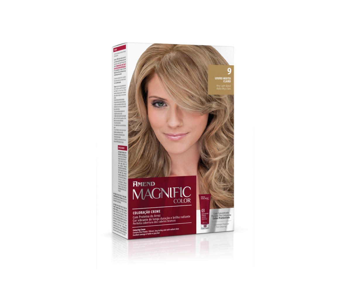 Coloração Creme 9.0 Louro Muito Claro Magnific Color Amend – Kit