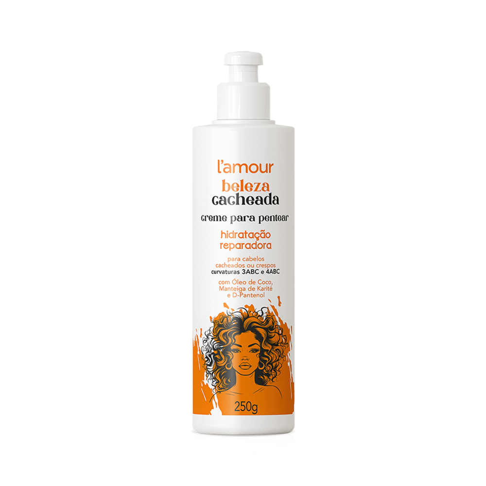 Crème coiffante Hydratation réparatrice L’Amour Beleza Cacheada 250ml