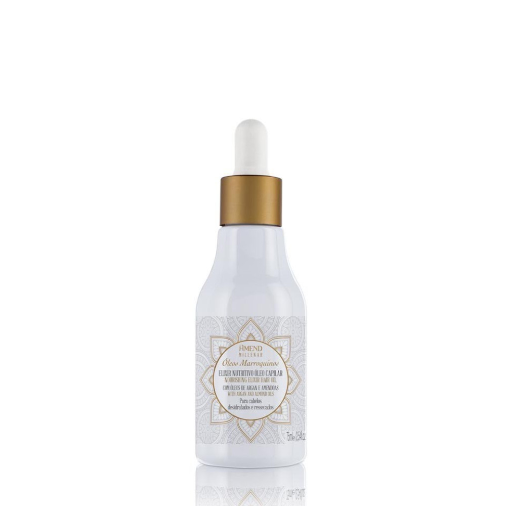 Elixir Nutritivo Óleo Capilar Amend Millenar Óleos Marroquinos 75ml