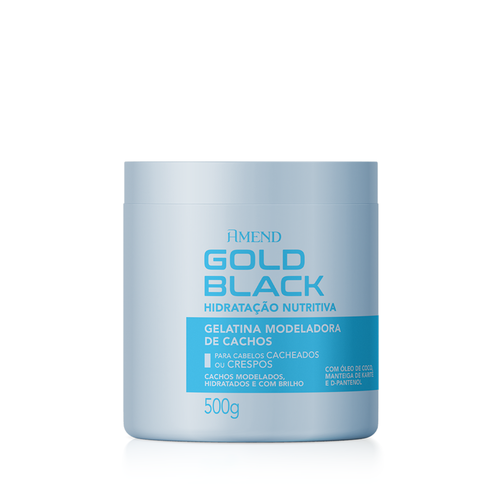 Gélatine modelante des boucles Amend Gold Black Hidratação Nutritiva 500g