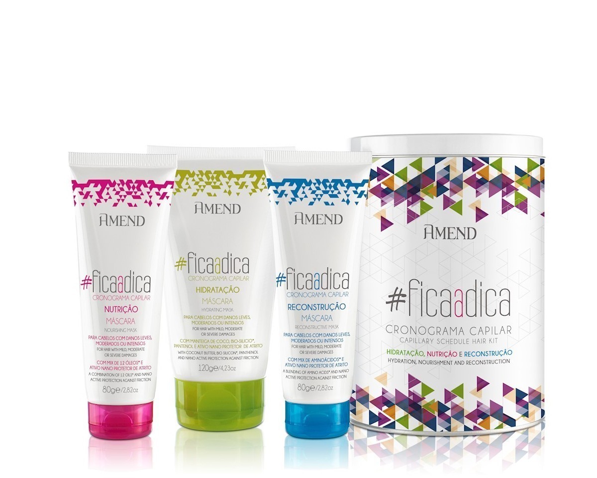 Kit Amend #ficaadica Cronograma Capilar