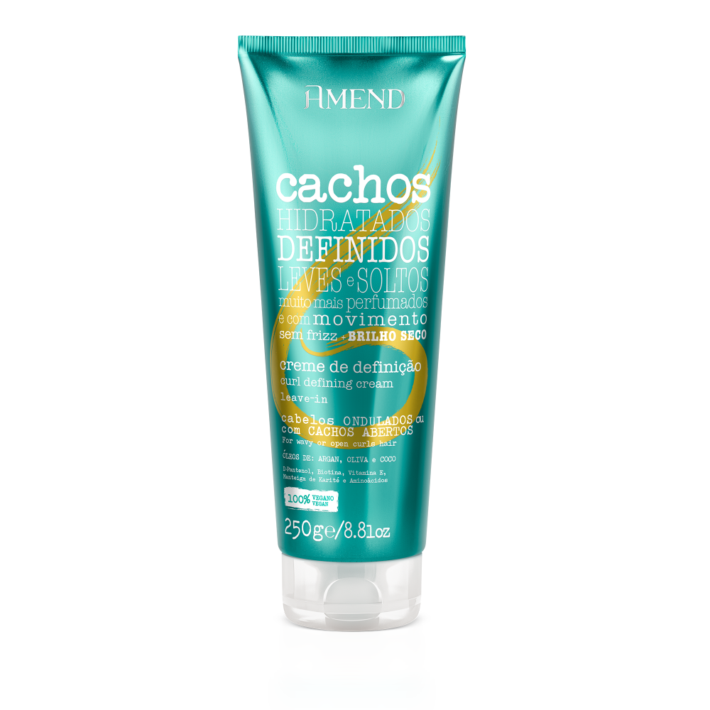 Leave-in pour Cheveux Ondulés ou avec des Boucles Ouvertes Amend Cachos 250 g