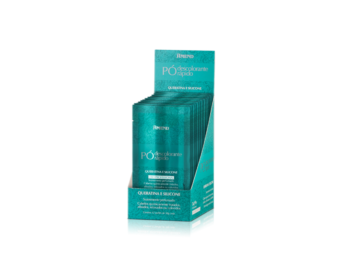 Decolorant Powder Keratin and Silicon - With 12 Sachets